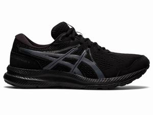 Asics GEL-CONTEND 7 (4E) Futócipő Férfi Fekete Szürke | 208341-EPI