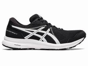 Asics GEL-CONTEND 7 (4E) Futócipő Férfi Fekete Fehér | 526370-OVZ