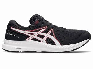 Asics GEL-CONTEND 7 Futócipő Férfi Fekete Piros | 931784-RLA