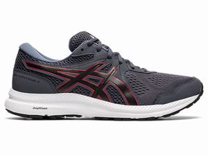 Asics GEL-CONTEND 7 Futócipő Férfi Szürke Piros | 789235-VBO