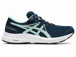 Asics GEL-CONTEND 7 Futócipő Női Kék | 810932-CTM