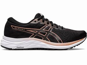 Asics GEL-Excite 7 Futócipő Női Fekete Rózsaszín Arany | 789463-FNT