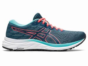 Asics GEL-Excite 7 Futócipő Női Kék Narancssárga Piros | 178350-LSW