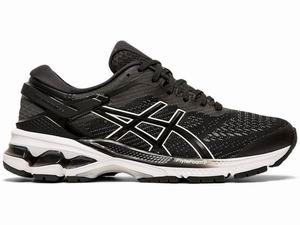 Asics GEL-KAYANO 26 (D) Futócipő Női Fekete Fehér | 761934-PCZ