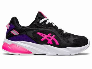 Asics GEL-MIQRUM Utcai Cipő Női Fekete Rózsaszín | 830257-FIU