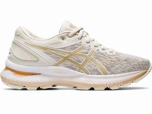 Asics GEL-NIMBUS 22 Knit Futócipő Női Bézs Arany | 850973-WNI