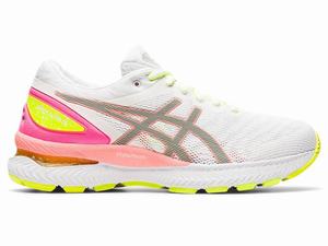 Asics GEL-NIMBUS 22 LITE-SHOW Futócipő Női Fehér Narancssárga Korall | 908716-FZP