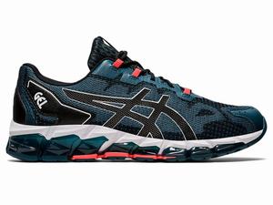 Asics GEL-QUANTUM 360 6 Utcai Cipő Férfi Fekete Kék | 931684-PMV