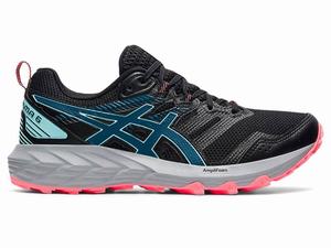 Asics GEL-SONOMA 6 Terepfutó Női Fekete Mélytürkiz | 610275-ZLV