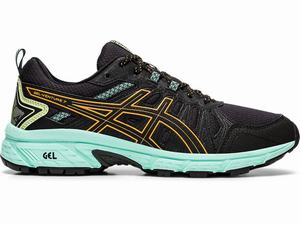 Asics GEL-VENTURE 7 (D) Terepfutó Női Fekete Narancssárga | 390512-POQ