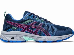 Asics GEL-VENTURE 7 Terepfutó Női Sötétkék Rózsaszín | 413952-MQP