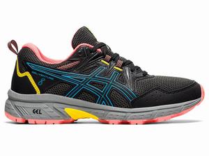 Asics GEL-VENTURE 8 Terepfutó Női Fekete Világos Türkiz | 135867-LYI