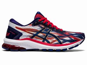 Asics GT-1000 9 Futócipő Női Fehér Kék | 673809-JTF