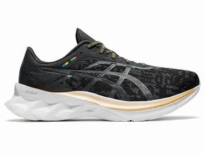 Asics NOVABLAST Futócipő Férfi Fekete Szürke | 906823-KXY