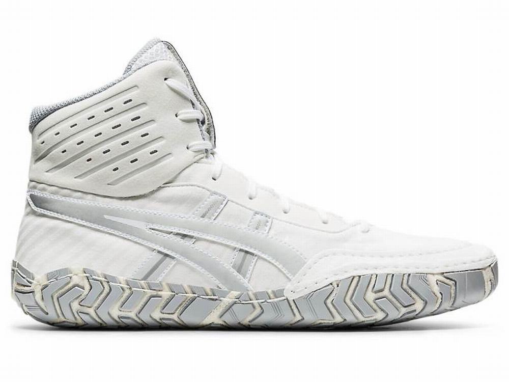 Asics Aggressor 4 Birkózó Cipő Férfi Fehér Titán Barna | 940827-BGJ