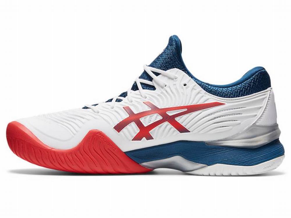 Asics COURT FF 2 Teniszcipő Férfi Fehér Kék | 278493-IUM