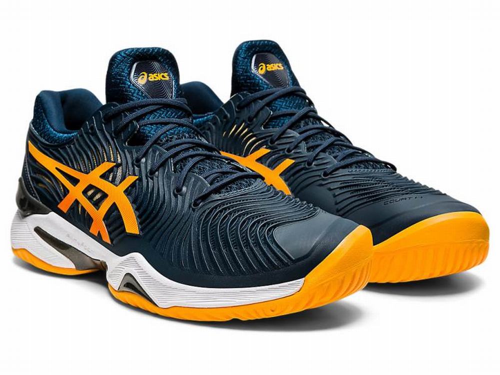 Asics COURT FF 2 Teniszcipő Férfi Kék | 653207-ZPH