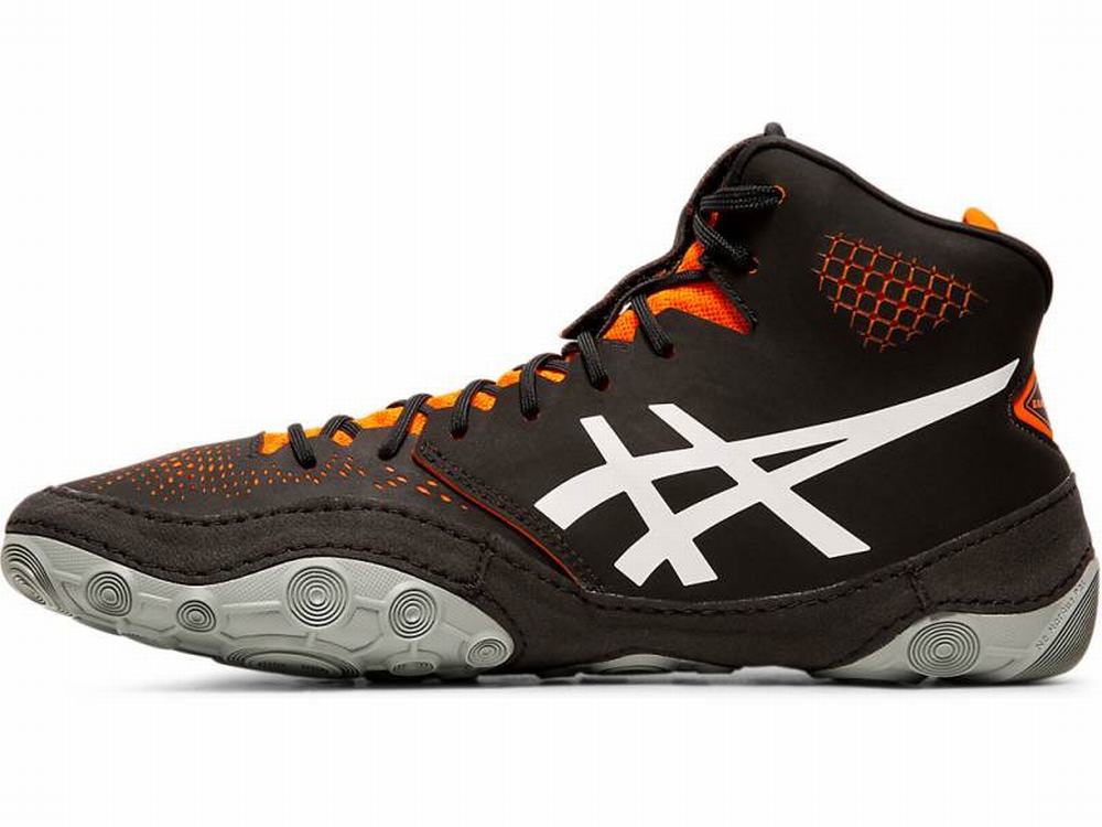 Asics DAN GABLE EVO 2 Birkózó Cipő Férfi Fekete Narancssárga Barna | 840519-CXT