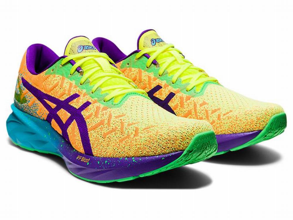 Asics DYNABLAST Futócipő Férfi Narancssárga Lila Kék | 381752-ZWA