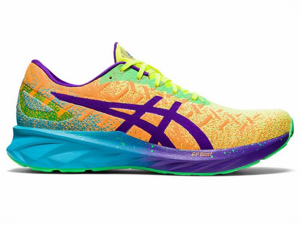 Asics DYNABLAST Futócipő Férfi Narancssárga Lila Kék | 381752-ZWA