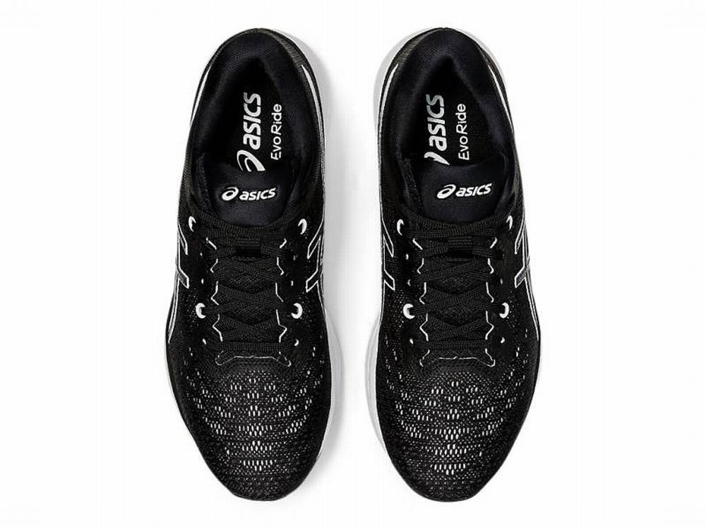 Asics EvoRide Futócipő Női Fekete Fehér | 304982-YKO