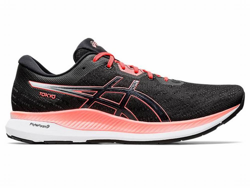 Asics EvoRide TOKYO Futócipő Férfi Fekete Narancssárga | 518764-IKT