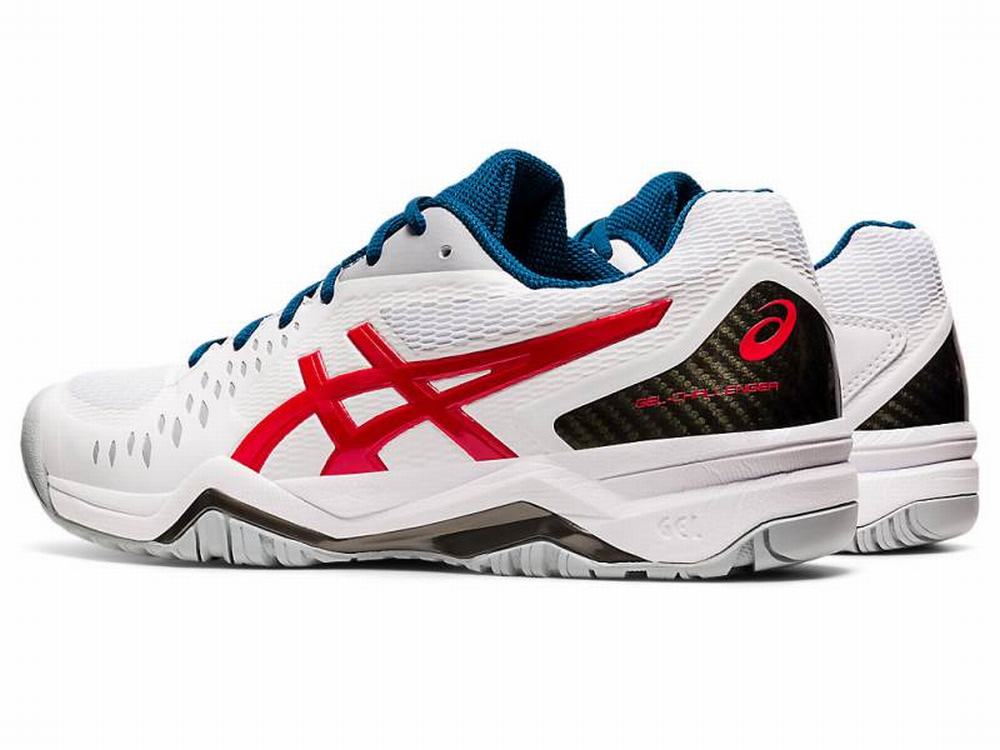 Asics GEL-CHALLENGER 12 Teniszcipő Férfi Fehér Piros | 956438-BTZ