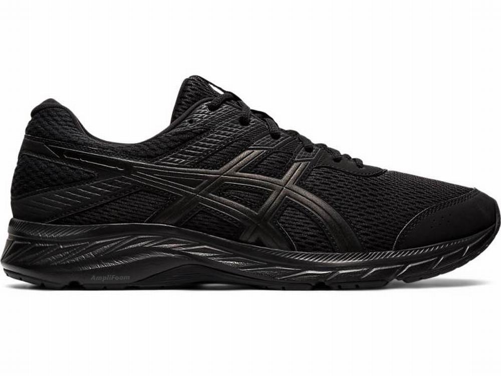 Asics GEL-CONTEND 6 Futócipő Férfi Fekete | 613025-UFV