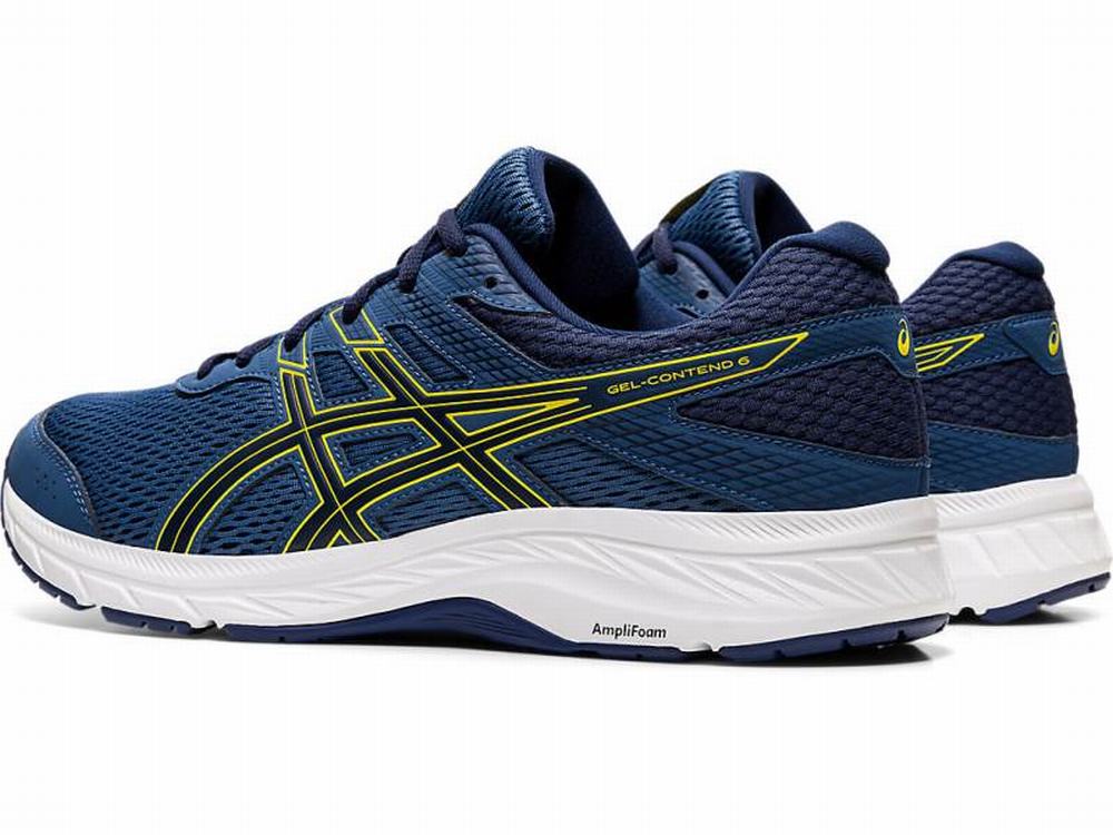 Asics GEL-CONTEND 6 Futócipő Férfi Sötétszürke Sárga | 796108-RVC