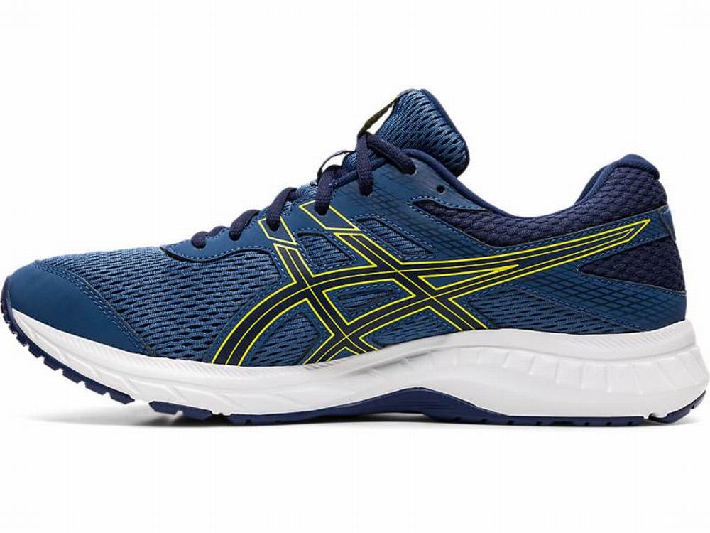 Asics GEL-CONTEND 6 Futócipő Férfi Sötétszürke Sárga | 796108-RVC