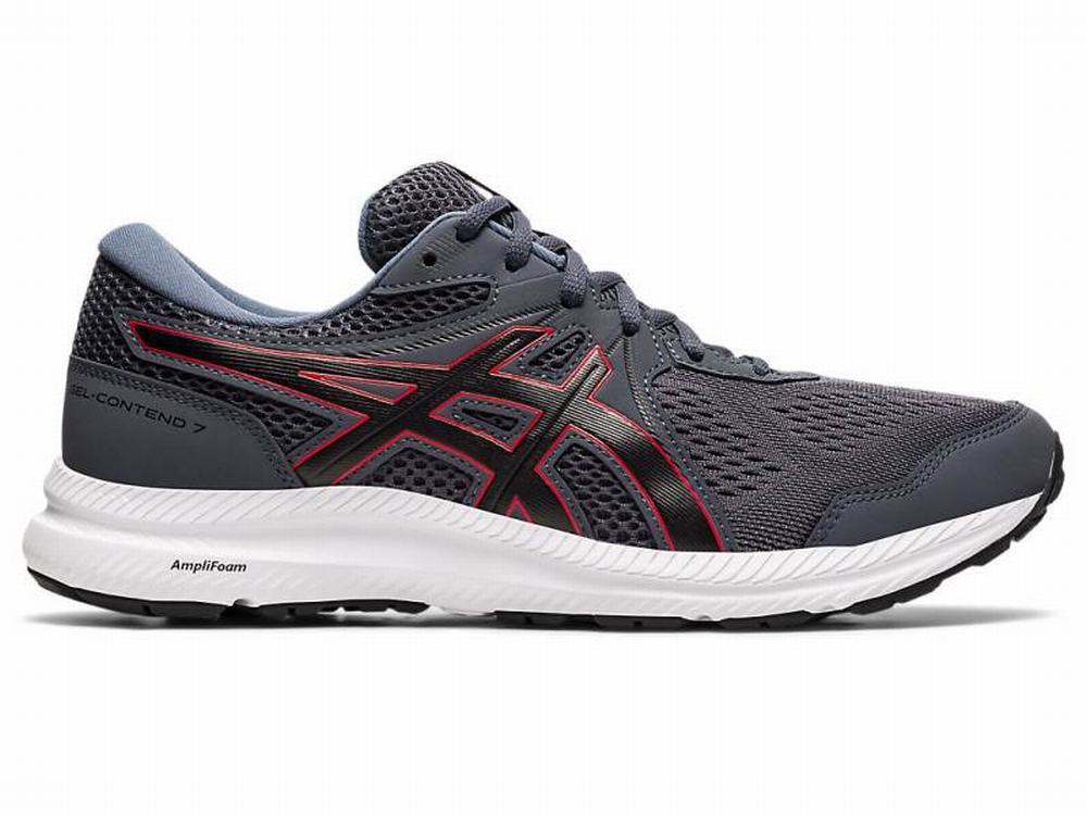 Asics GEL-CONTEND 7 (4E) Futócipő Férfi Szürke Piros | 563701-OPB