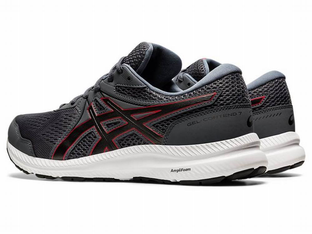 Asics GEL-CONTEND 7 (4E) Futócipő Férfi Szürke Piros | 563701-OPB