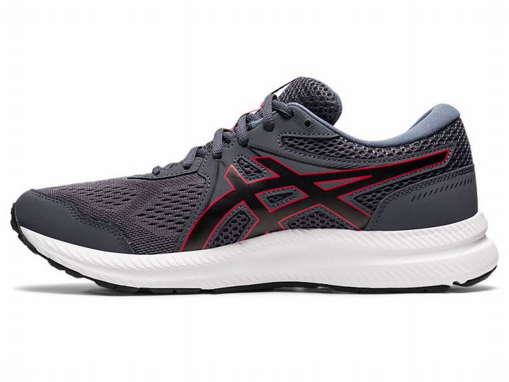 Asics GEL-CONTEND 7 (4E) Futócipő Férfi Szürke Piros | 563701-OPB