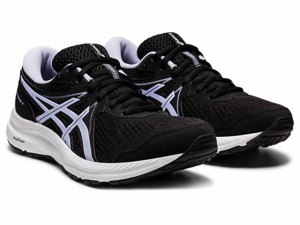 Asics GEL-CONTEND 7 (D) Futócipő Női Fekete | 769810-PXS