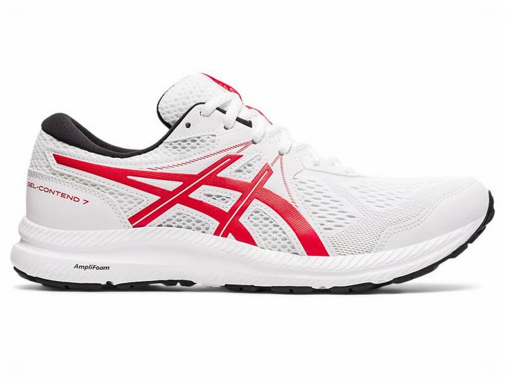 Asics GEL-CONTEND 7 Futócipő Férfi Fehér Piros | 317298-INS