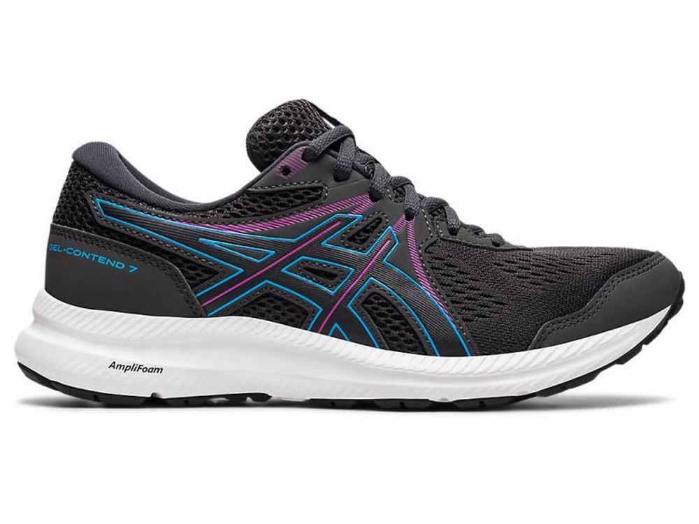 Asics GEL-CONTEND 7 Futócipő Női Szürke Fekete | 705182-TMO