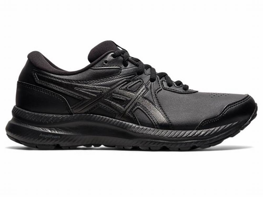 Asics GEL-CONTEND WALKER (D) Utcai Cipő Női Fekete | 659427-WVK