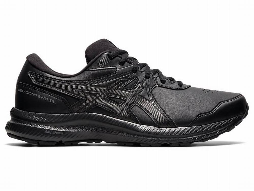 Asics GEL-CONTEND WALKER Futócipő Férfi Fekete | 560984-FJN