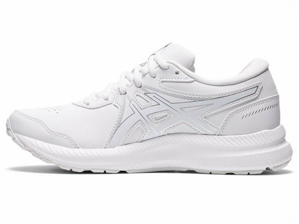 Asics GEL-CONTEND WALKER Utcai Cipő Női Fehér | 386725-KLW