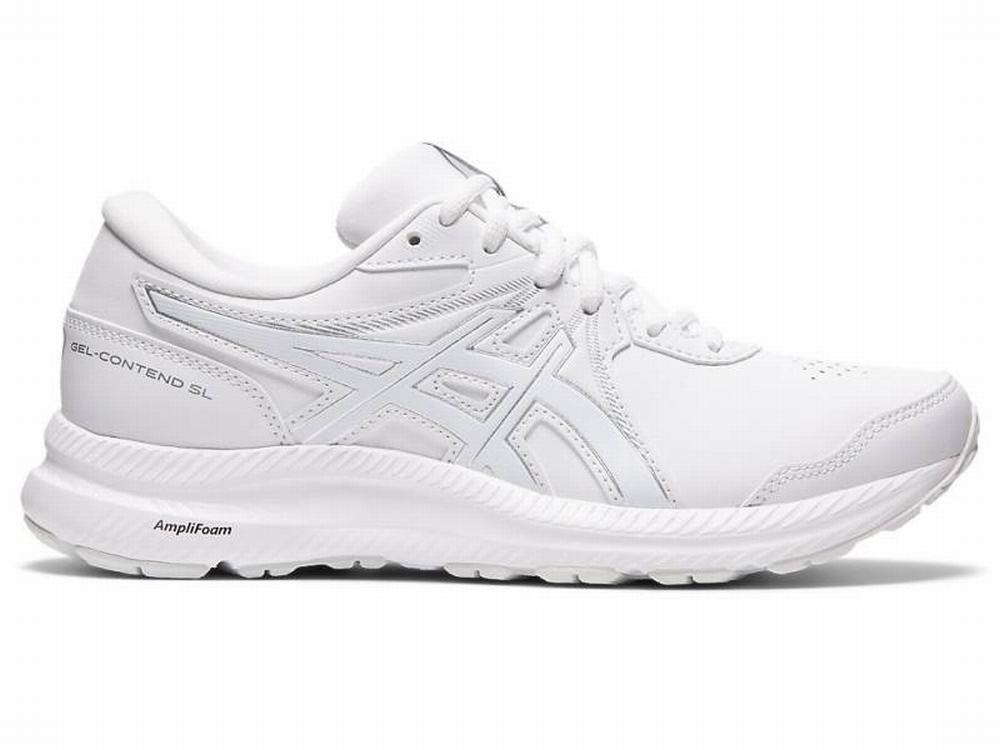 Asics GEL-CONTEND WALKER Utcai Cipő Női Fehér | 386725-KLW