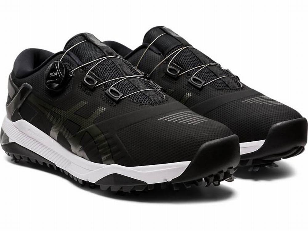 Asics GEL-COURSE DUO Boa Golf Cipő Férfi Fekete | 085164-KIR