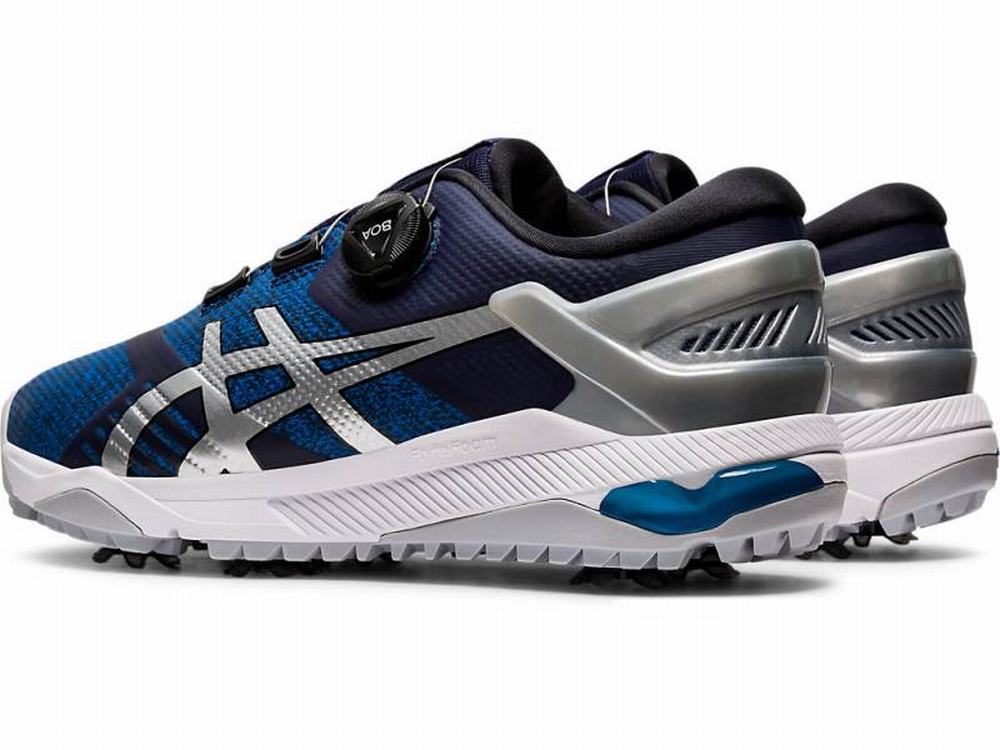 Asics GEL-COURSE DUO Boa Golf Cipő Férfi Sötétkék Titán | 105982-QCR