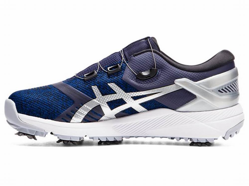 Asics GEL-COURSE DUO Boa Golf Cipő Férfi Sötétkék Titán | 105982-QCR