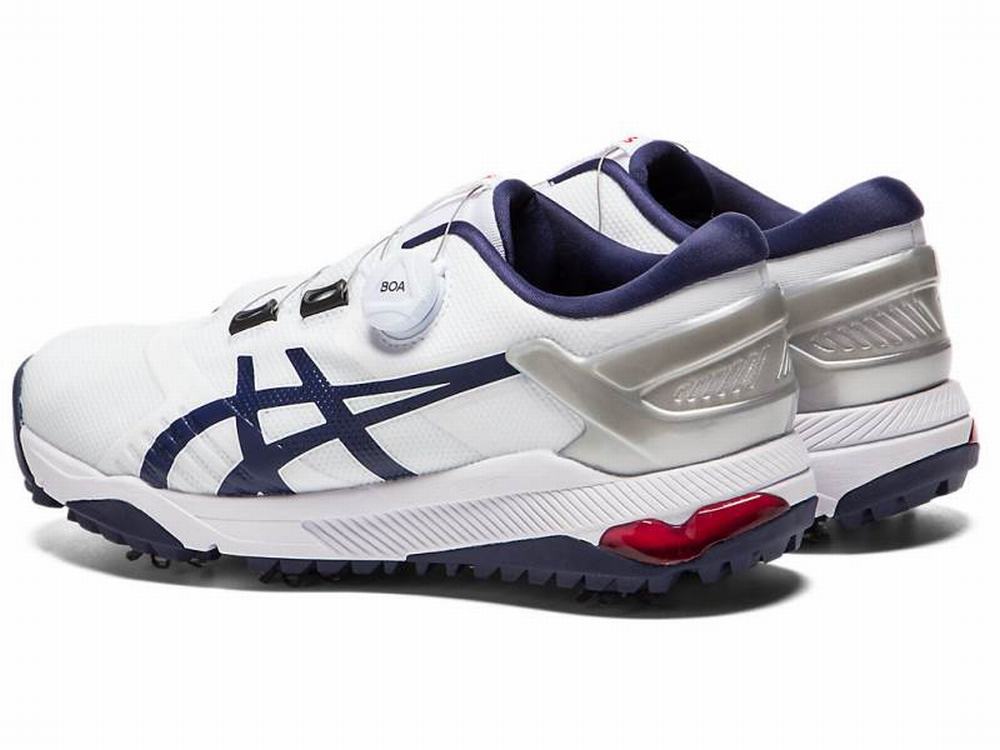 Asics GEL-COURSE DUO Boa Golf Cipő Férfi Sötétkék Fehér | 659831-WXZ