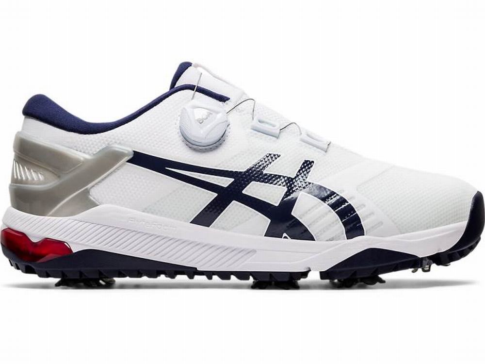 Asics GEL-COURSE DUO Boa Golf Cipő Férfi Sötétkék Fehér | 659831-WXZ