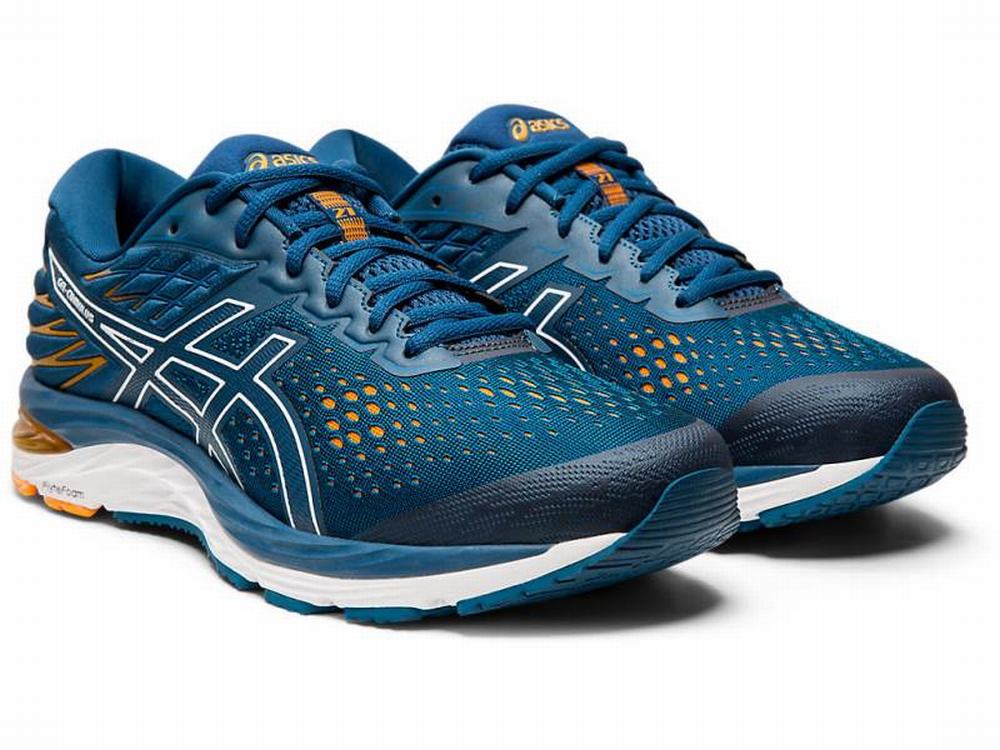 Asics GEL-CUMULUS 21 Futócipő Férfi Fehér Kék | 470631-PAE