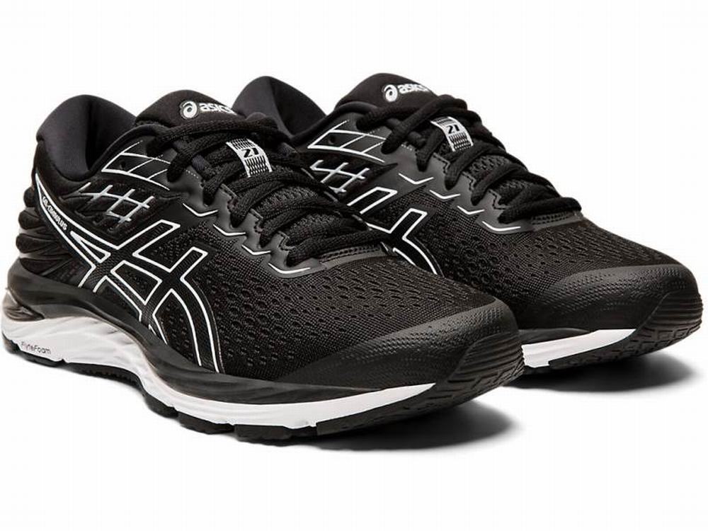 Asics GEL-CUMULUS 21 Futócipő Női Fekete Fehér | 435807-IES