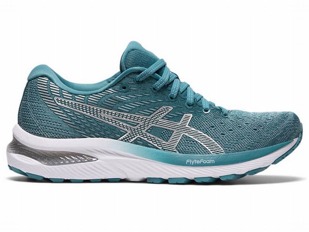 Asics GEL-CUMULUS 22 Futócipő Női Fehér Kék | 398162-AHF