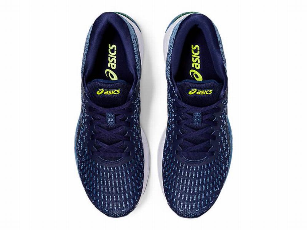 Asics GEL-CUMULUS 22 KNIT Futócipő Férfi Szürke Sötétkék | 248105-AGL