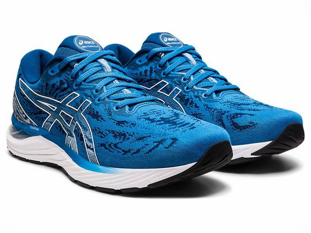 Asics GEL-CUMULUS 23 Futócipő Férfi Fehér Kék | 642318-UHS